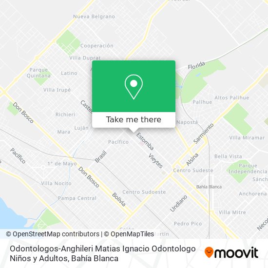 Odontologos-Anghileri Matias Ignacio Odontologo Niños y Adultos map