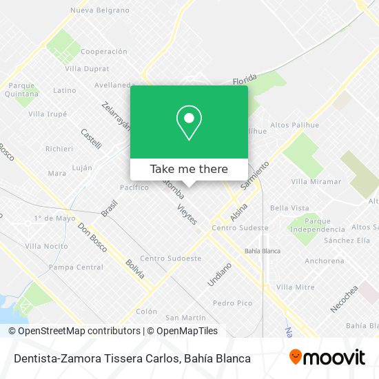 Dentista-Zamora Tissera Carlos map