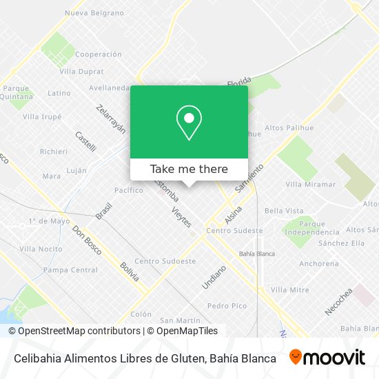 Mapa de Celibahia Alimentos Libres de Gluten