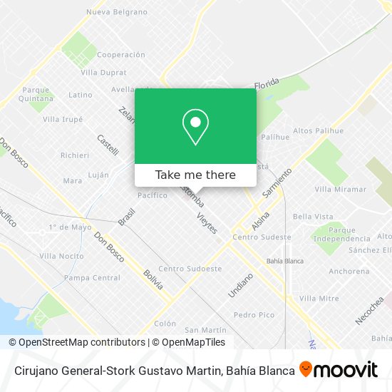 Cirujano General-Stork Gustavo Martin map