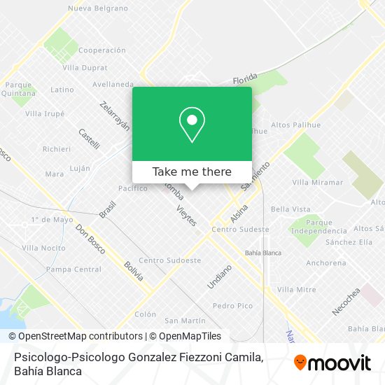 Mapa de Psicologo-Psicologo Gonzalez Fiezzoni Camila