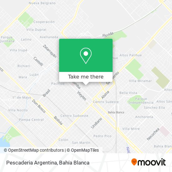 Pescaderia Argentina map