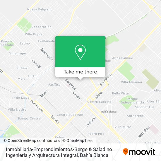 Mapa de Inmobiliaria-Emprendimientos-Berge & Saladino Ingenieria y Arquitectura Integral