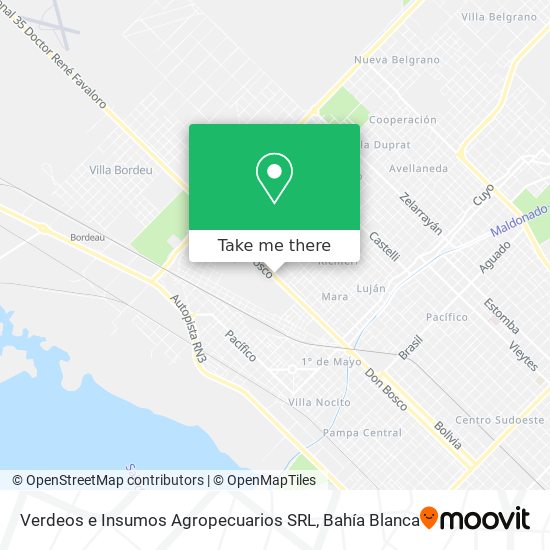 Verdeos e Insumos Agropecuarios SRL map