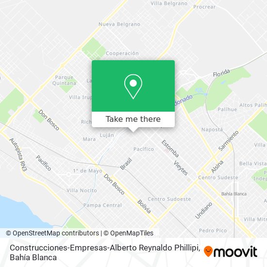 Construcciones-Empresas-Alberto Reynaldo Phillipi map