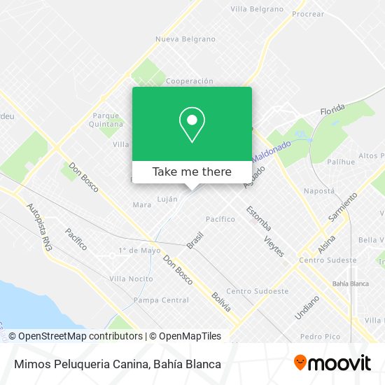 Mapa de Mimos Peluqueria Canina
