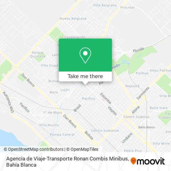 Agencia de Viaje-Transporte Ronan Combis Minibus map