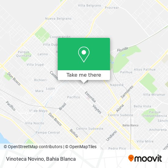 Mapa de Vinoteca Novino