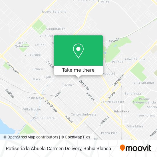 Rotiseria la Abuela Carmen Delivery map