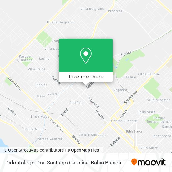 Odontólogo-Dra. Santiago Carolina map