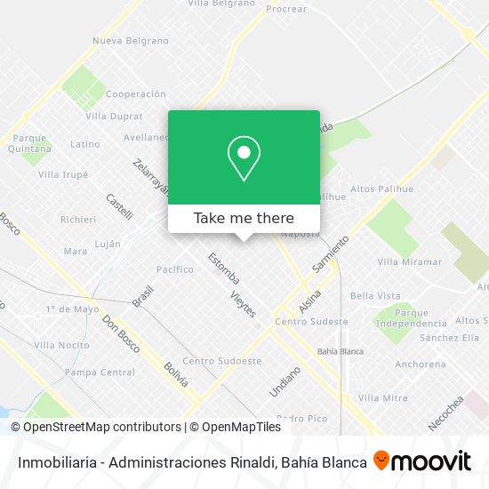 Mapa de Inmobiliaria - Administraciones Rinaldi