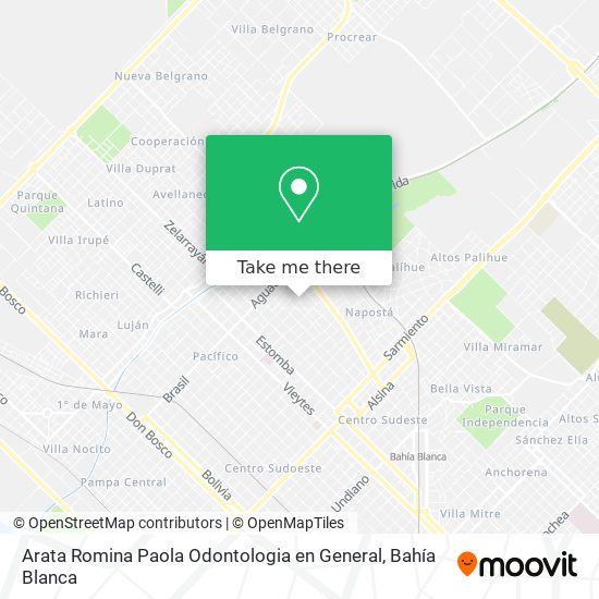Arata Romina Paola Odontologia en General map