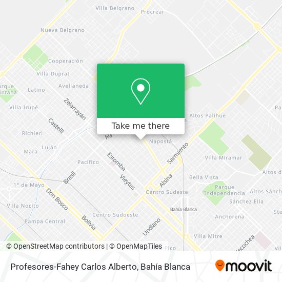 Profesores-Fahey Carlos Alberto map