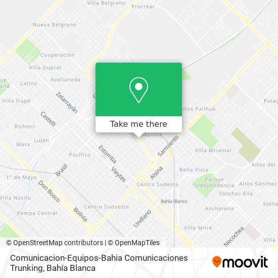 Mapa de Comunicacion-Equipos-Bahia Comunicaciones Trunking