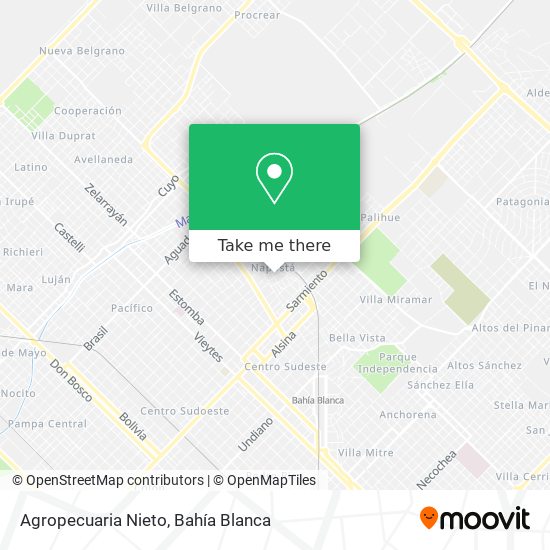 Mapa de Agropecuaria Nieto