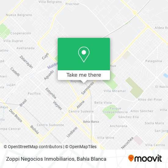 Zoppi Negocios Inmobiliarios map