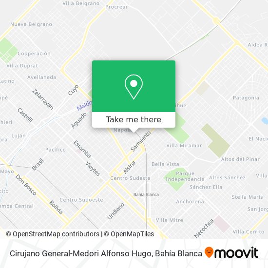 Cirujano General-Medori Alfonso Hugo map
