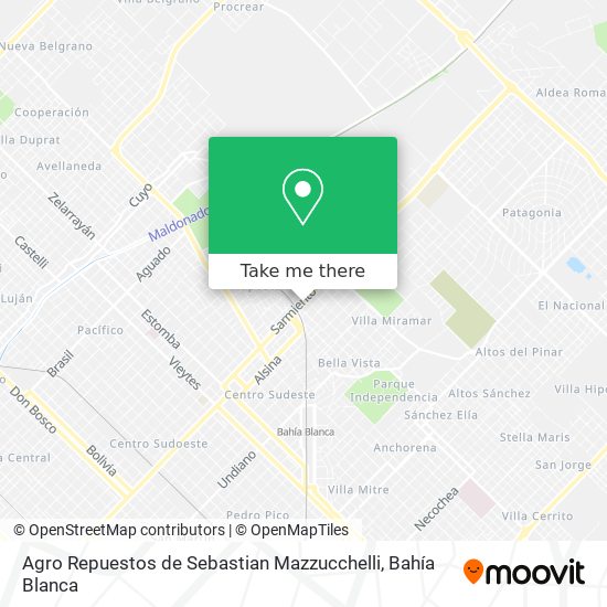 Agro Repuestos de Sebastian Mazzucchelli map
