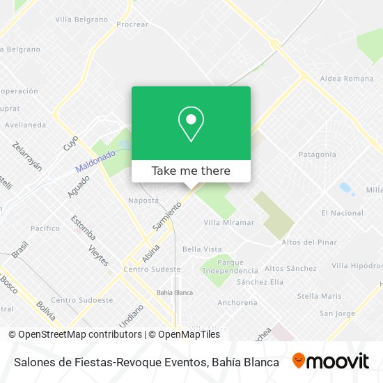 Mapa de Salones de Fiestas-Revoque Eventos