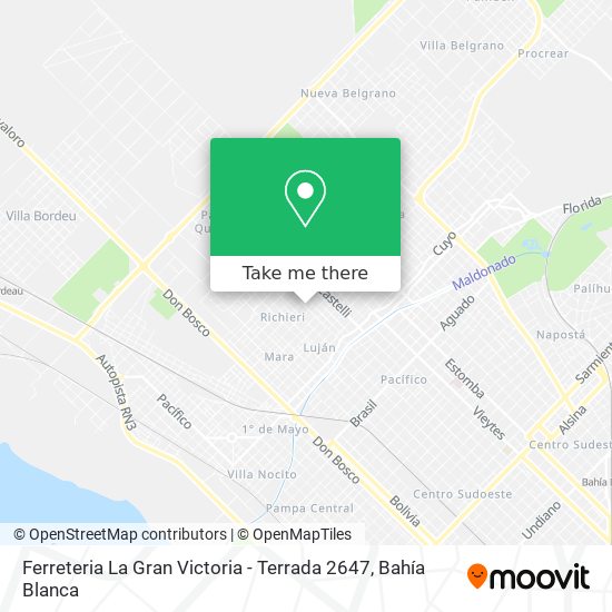 Ferreteria La Gran Victoria - Terrada 2647 map