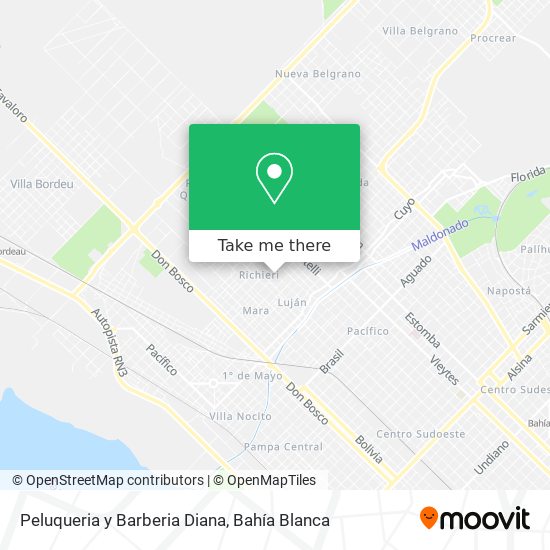Mapa de Peluqueria y Barberia Diana