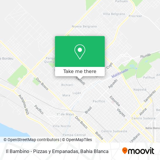 Il Bambino - Pizzas y Empanadas map