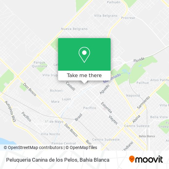 Peluqueria Canina de los Pelos map