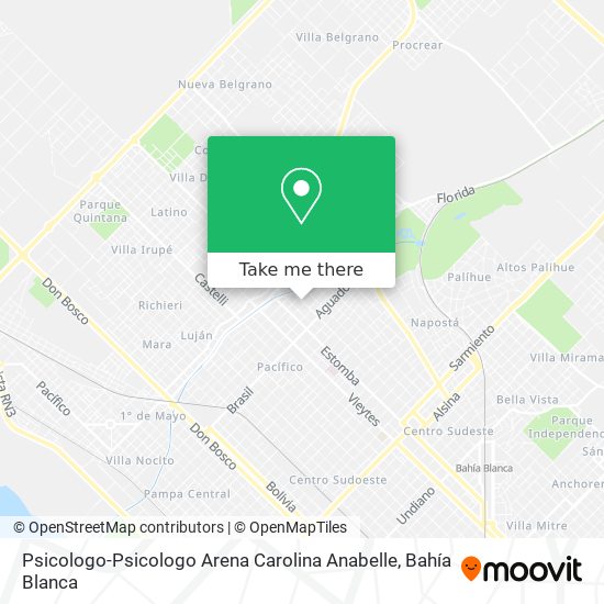 Mapa de Psicologo-Psicologo Arena Carolina Anabelle