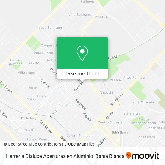 Mapa de Herreria Dialuce Aberturas en Aluminio