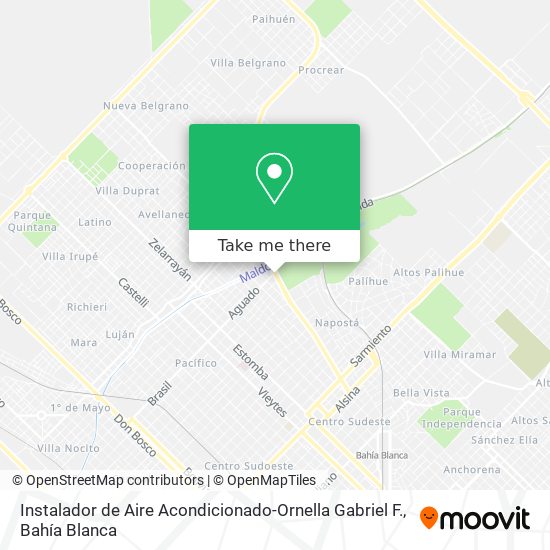 Instalador de Aire Acondicionado-Ornella Gabriel F. map