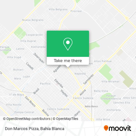 Don Marcos Pizza map