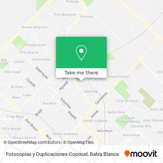 Mapa de Fotocopias y Duplicaciones-Copisud