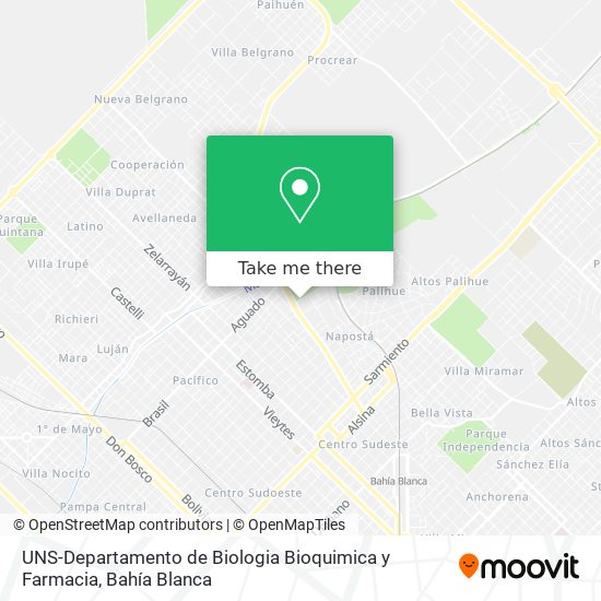 UNS-Departamento de Biologia Bioquimica y Farmacia map