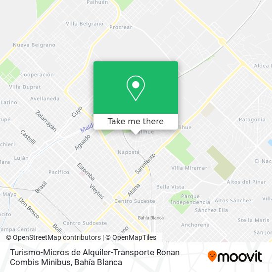 Turismo-Micros de Alquiler-Transporte Ronan Combis Minibus map