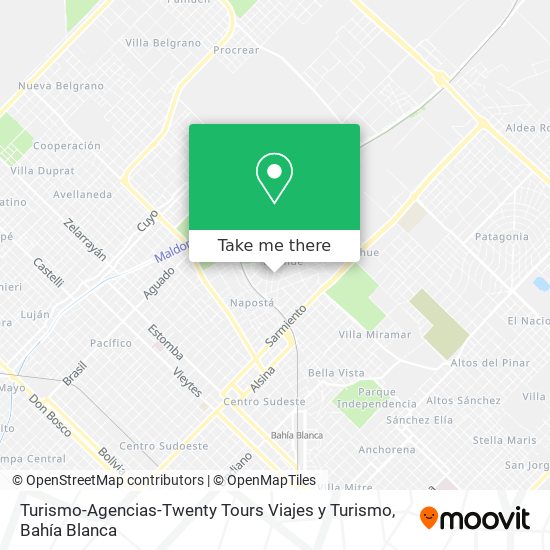 Turismo-Agencias-Twenty Tours Viajes y Turismo map