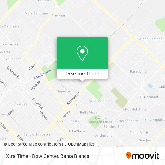 Mapa de Xtra Time - Dow Center