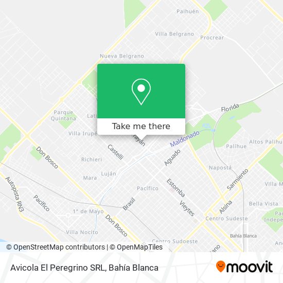 Mapa de Avicola El Peregrino SRL
