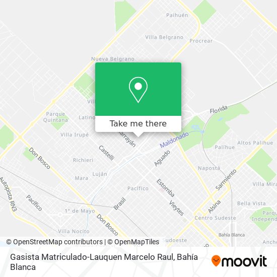 Mapa de Gasista Matriculado-Lauquen Marcelo Raul
