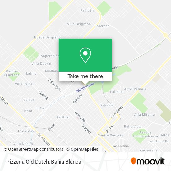 Mapa de Pizzeria Old Dutch