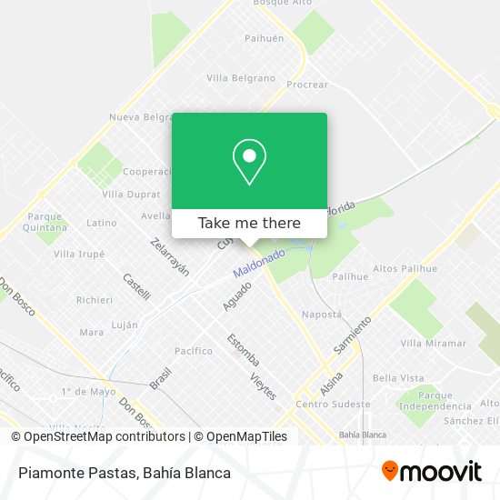 Mapa de Piamonte Pastas