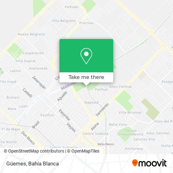 Mapa de Güemes