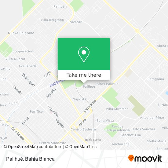 Mapa de Palihué