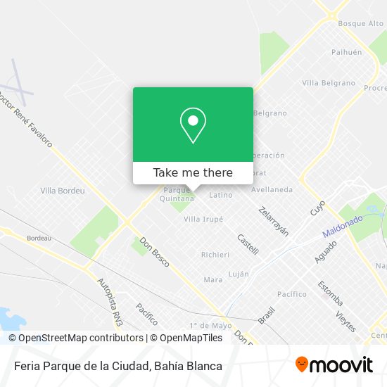 Mapa de Feria Parque de la Ciudad