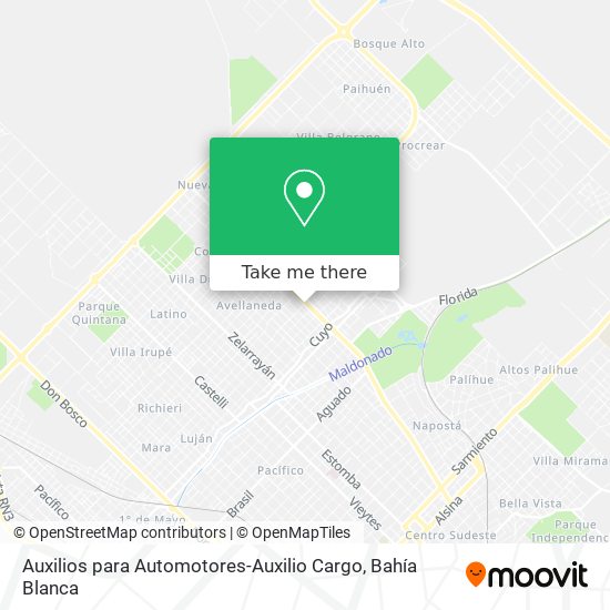 Mapa de Auxilios para Automotores-Auxilio Cargo