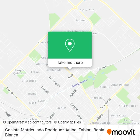 Gasista Matriculado-Rodriguez Anibal Fabian map