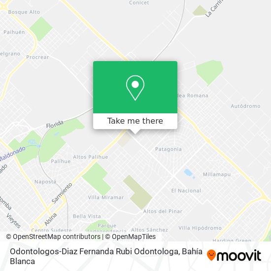 Odontologos-Diaz Fernanda Rubi Odontologa map