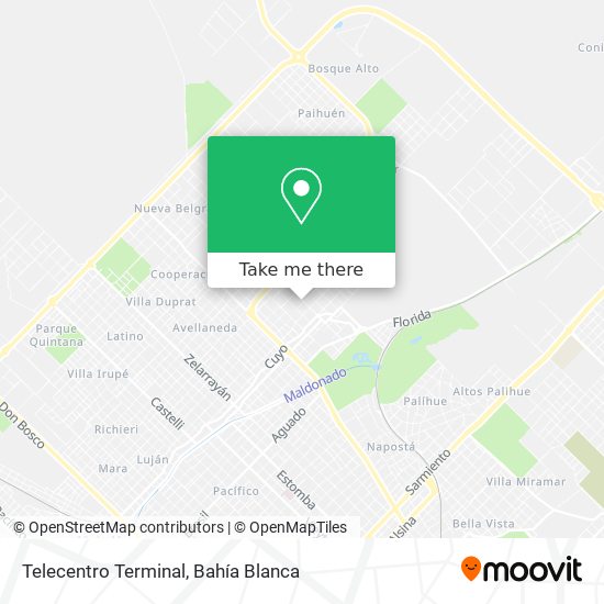 Telecentro Terminal map