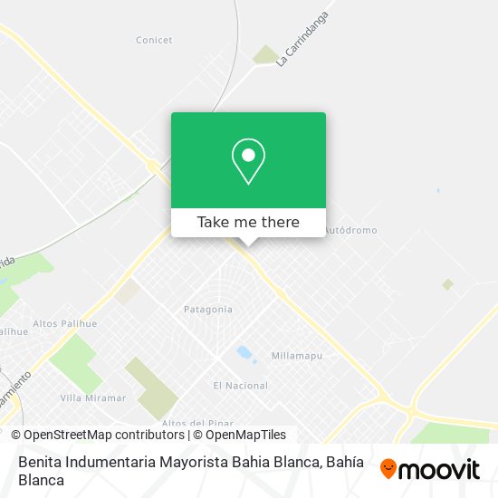 Benita Indumentaria Mayorista Bahia Blanca map