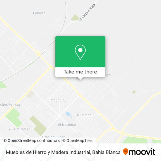 Mapa de Muebles de Hierro y Madera Industrial