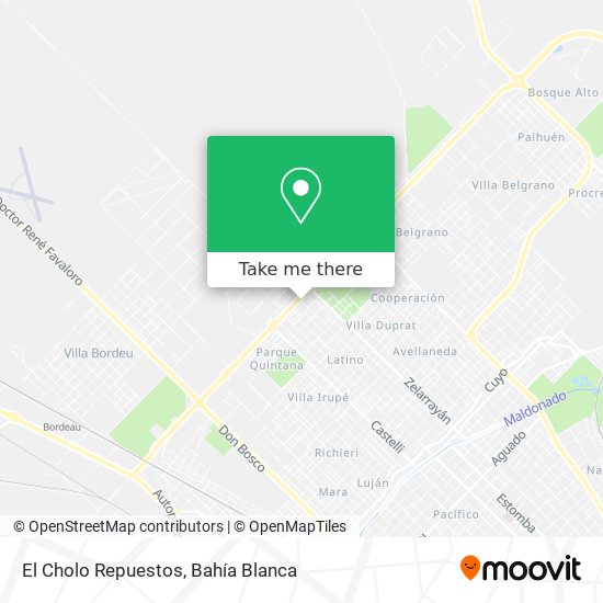Mapa de El Cholo Repuestos